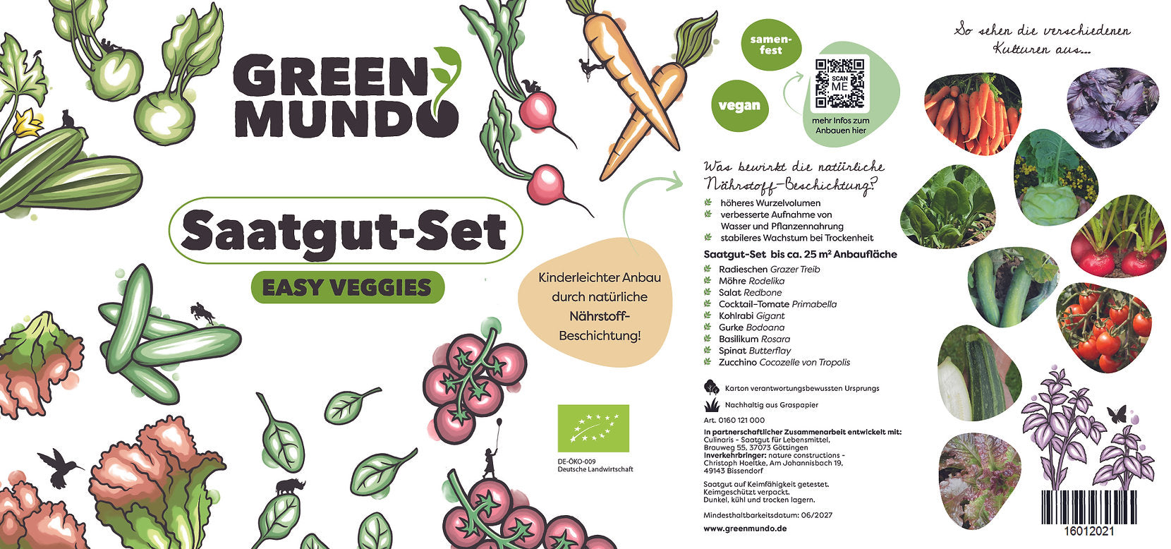 Bio-Samen-Set 'EASY VEGGIES'